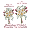 Stickdatei Blumenstrauß zwei Varianten