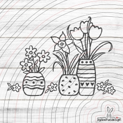 Blumen Vasen Plotterdatei SVG DXF 