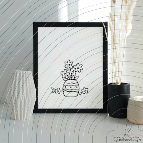 Blumen Vasen Plotterdatei SVG DXF 