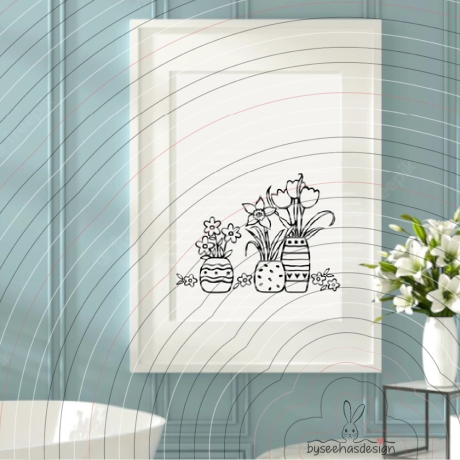 Blumen Vasen Plotterdatei SVG DXF 