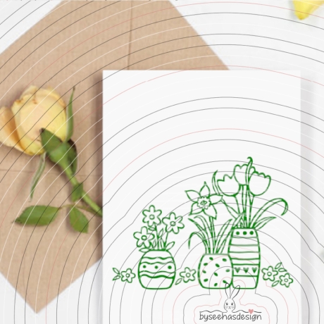 Blumen Vasen Plotterdatei SVG DXF 