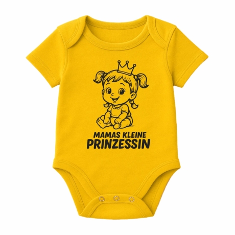 Baby Body kurzarm mit MAMAS KLEINE PRINZESSIN