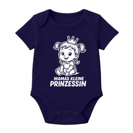 Baby Body kurzarm mit MAMAS KLEINE PRINZESSIN