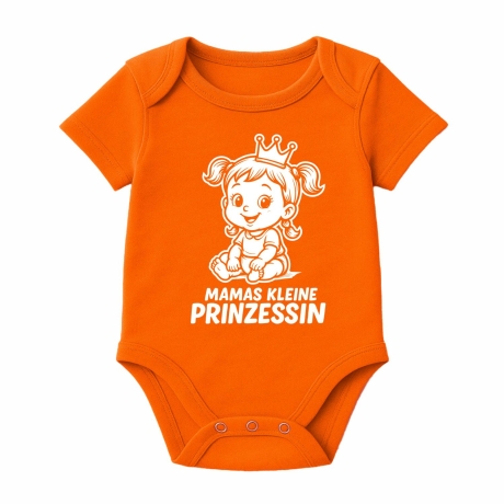 Baby Body kurzarm mit MAMAS KLEINE PRINZESSIN
