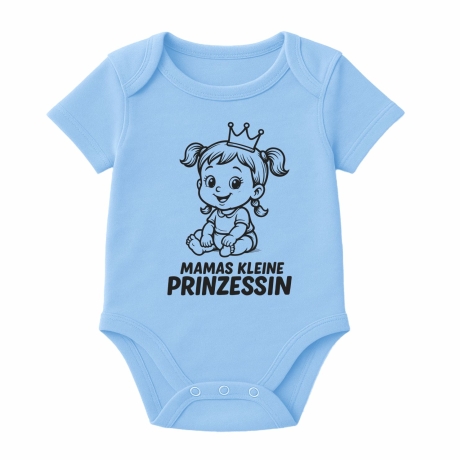 Baby Body kurzarm mit MAMAS KLEINE PRINZESSIN