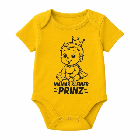 Baby Body kurzarm mit MAMAS KLEINER PRINZ