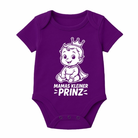 Baby Body kurzarm mit MAMAS KLEINER PRINZ
