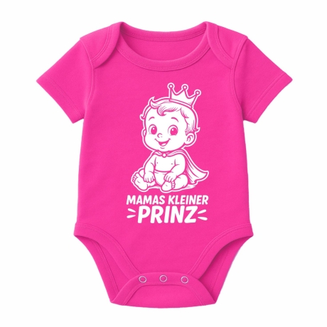 Baby Body kurzarm mit MAMAS KLEINER PRINZ