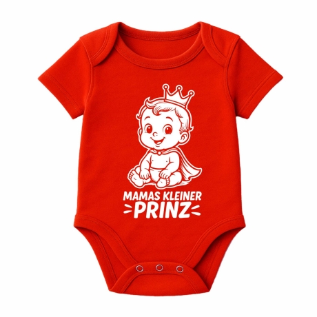 Baby Body kurzarm mit MAMAS KLEINER PRINZ