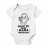 Baby Body kurzarm mit WILLST DU MEINE MAMA HEIRATEN