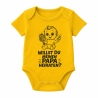 Baby Body kurzarm mit WILLST DU MEINEN PAPA HEIRATEN