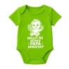 Baby Body kurzarm mit WILLST DU MEINEN PAPA HEIRATEN