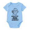 Baby Body kurzarm mit WILLST DU MEINEN PAPA HEIRATEN