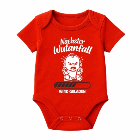Baby Body kurzarm mit NÄCHSTER WUTANFALL WIRD GELADEN