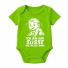 Baby Body kurzarm mit ICH BIN DER SÜßE VON DEM ALLE REDEN
