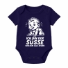 Baby Body kurzarm mit ICH BIN DER SÜßE VON DEM ALLE REDEN