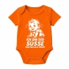 Baby Body kurzarm mit ICH BIN DER SÜßE VON DEM ALLE REDEN
