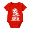 Baby Body kurzarm mit ICH BIN DER SÜßE VON DEM ALLE REDEN