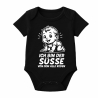 Baby Body kurzarm mit ICH BIN DER SÜßE VON DEM ALLE REDEN
