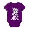 Baby Body kurzarm mit ICH BIN DIE SÜßE VON DER ALLE REDEN