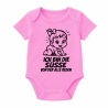 Baby Body kurzarm mit ICH BIN DIE SÜßE VON DER ALLE REDEN