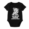 Baby Body kurzarm mit ICH BIN DIE SÜßE VON DER ALLE REDEN