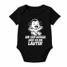 Baby Body kurzarm mit IHR SEID GRÖßER ABER ICH BIN LAUTER