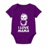 Baby Body kurzarm mit I LOVE MAMA