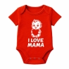 Baby Body kurzarm mit I LOVE MAMA
