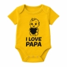 Baby Body kurzarm mit I LOVE PAPA