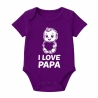 Baby Body kurzarm mit I LOVE PAPA