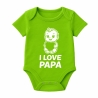 Baby Body kurzarm mit I LOVE PAPA