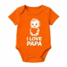 Baby Body kurzarm mit I LOVE PAPA