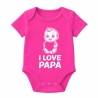 Baby Body kurzarm mit I LOVE PAPA