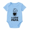 Baby Body kurzarm mit I LOVE PAPA