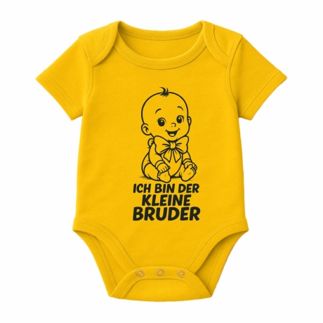 Baby Body kurzarm mit ICH BIN DER KLEINE BRUDER