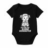 Baby Body kurzarm bedruckt mit ICH BIN DIE KLEINE SCHWESTER