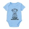 Baby Body kurzarm bedruckt mit ICH BIN DIE KLEINE SCHWESTER