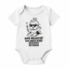 Babybody kurzarm mit IHRE MAJESTÄT DAS ENKELKIND ERSCHEINT IM RAU