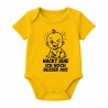 Baby Body kurzarm mit NACKT SEHE ICH NOCH BESSER AUS