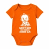 Baby Body kurzarm mit NACKT SEHE ICH NOCH BESSER AUS