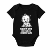 Baby Body kurzarm mit NACKT SEHE ICH NOCH BESSER AUS