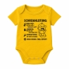 Baby Body kurzarm mit SCHREIANLEITUNG