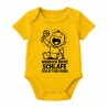 Baby Body kurzarm mit WENN ICH NICHTT SCHLAFE SCHLÄFT HIER KEINER