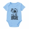 Baby Body kurzarm mit WENN ICH NICHTT SCHLAFE SCHLÄFT HIER KEINER