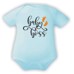 Baby Body kurzarm bedruckt mit BABY BOSS
