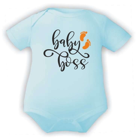 Baby Body kurzarm bedruckt mit BABY BOSS