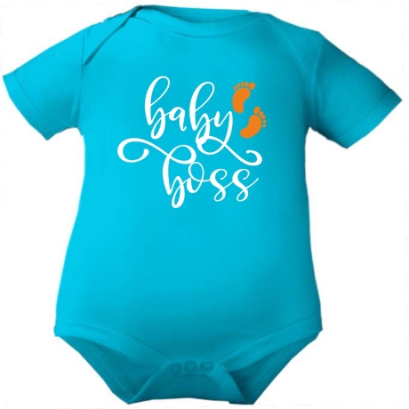 Baby Body kurzarm bedruckt mit BABY BOSS