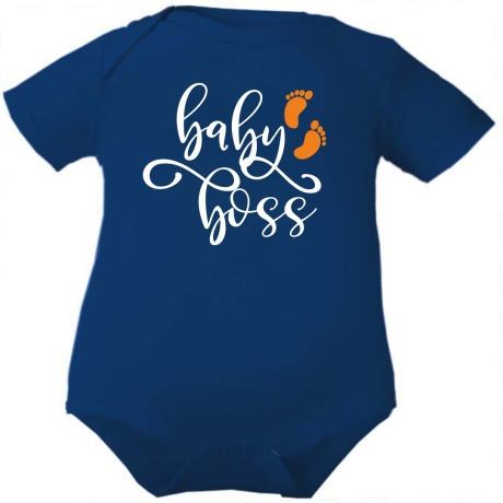 Baby Body kurzarm bedruckt mit BABY BOSS