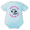Baby Body kurzarm mit ICH BIN DIE SÜßE VON DER ALLE REDEN